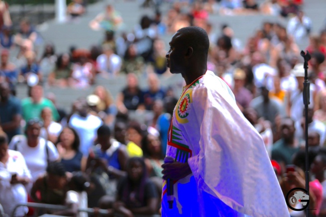 SUMMER STAGE DE NEW YORK: Pape Diouf méga star Marcus Garvey 124 st 5 ave. En images