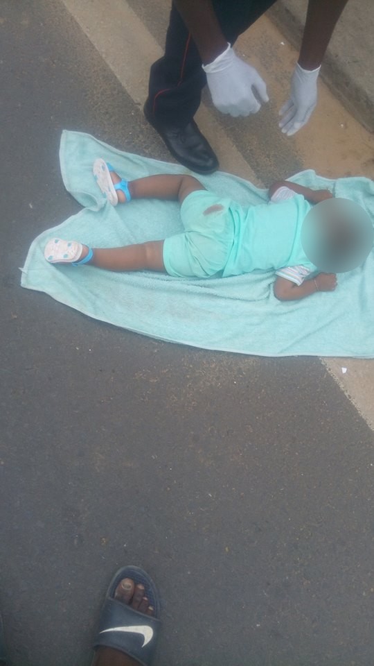 Accident au niveau du pont foire : Une femme et son bébé violemment heurté par un mini bus