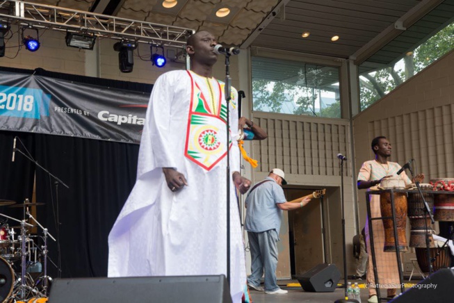 Quand le New African Production présente Pape Diouf au SUMMER STAGE de New York à la place Marcus Gravey. En images