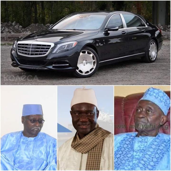 Le geste de grande classe de Serigne Djamil Sy Mansour pour ses pères : Une Mercedes S600 Maybac pour Serigne Mbaye Sy Mansour, une S420 à Serigne Sidy Ahmed Le geste de grande classe de Serigne Djamil Sy Mansour pour ses pères : Une Mercedes S600 Maybac pour Serigne Mbaye Sy Mansour, une S420 à Serigne Sidy Ahmed