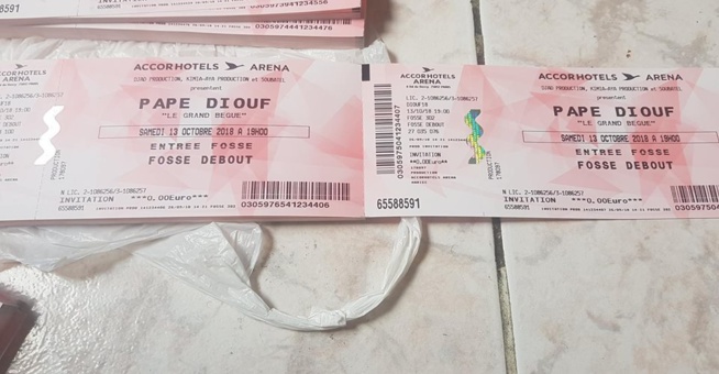 BERCYPAPE DIOUF 2018 Les billets sont disponibles partout dans les points de ventes, Lamp Fall 45 rue doudeauville 75018, Restaurant Lamine chez Thialla 2 rue Ernestine 75018, Baye Fall café Touba, Restaurant Khelcome chez Kisma, Tacco Affro.