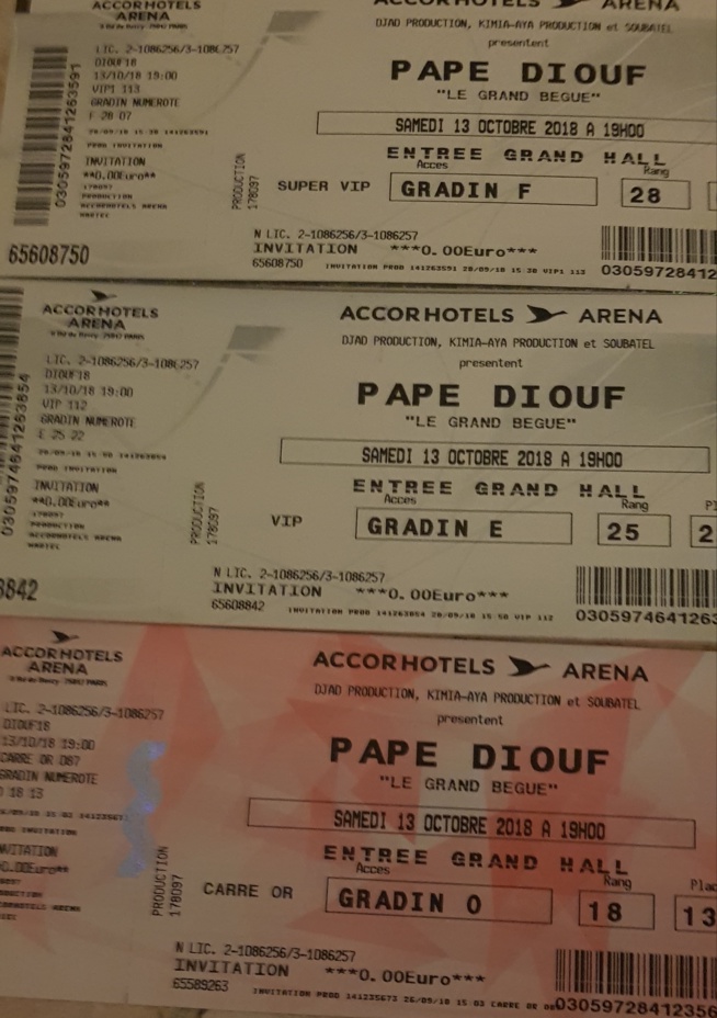 BERCYDE PAPE DIOUF: Les tickets SUPER VIP 200 EUROS, VIP 150 EUROS ET CARREE OR 60 EUROS appelez le 0752508807 BERCYDE PAPE DIOUF: Les tickets SUPER VIP 200 EUROS, VIP 150 EUROS ET CARREE OR 60 EUROS appelez le 0752508807
