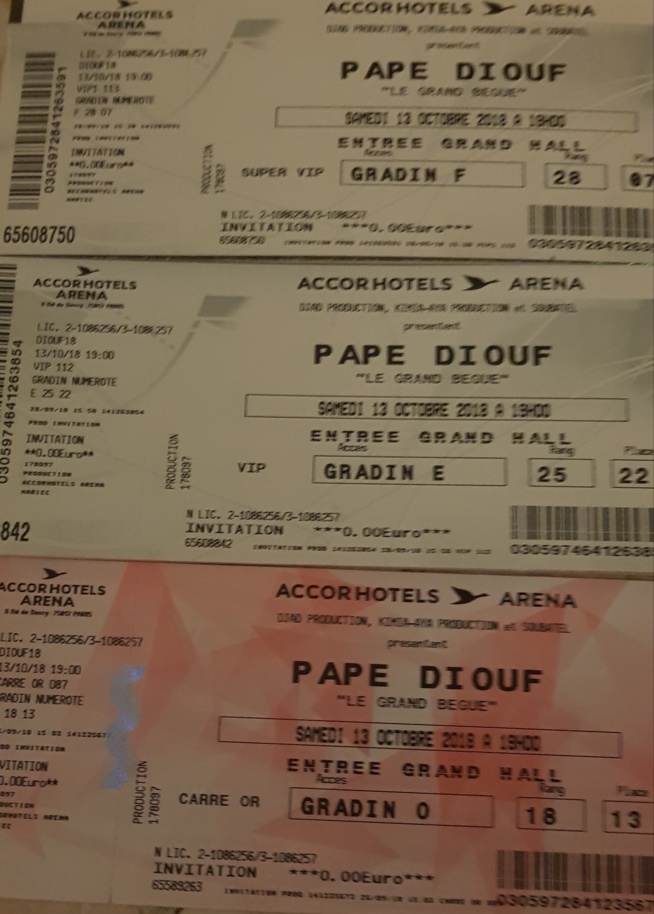 BERCYDE PAPE DIOUF: Les tickets SUPER VIP 200 EUROS, VIP 150 EUROS ET CARREE OR 60 EUROS appelez le 0752508807 BERCYDE PAPE DIOUF: Les tickets SUPER VIP 200 EUROS, VIP 150 EUROS ET CARREE OR 60 EUROS appelez le 0752508807