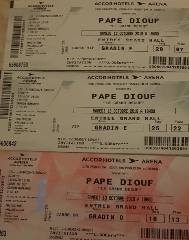 BERCYDE PAPE DIOUF: Les tickets SUPER VIP 200 EUROS, VIP 150 EUROS ET CARREE OR 60 EUROS appelez le 0752508807 BERCYDE PAPE DIOUF: Les tickets SUPER VIP 200 EUROS, VIP 150 EUROS ET CARREE OR 60 EUROS appelez le 0752508807