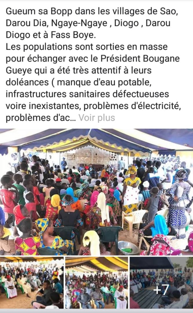 Yeumbeul se mobilise pour "GUEUM SA BOOP",le Président Bougane a visité plusieurs quartier ce mardi.
