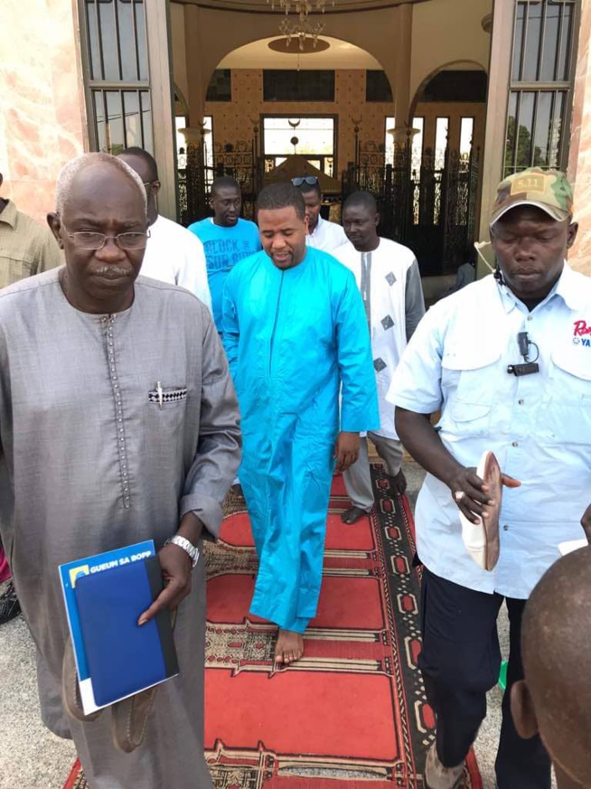 Le Président Bougane Gueye en tournée dans les cités religieuses.