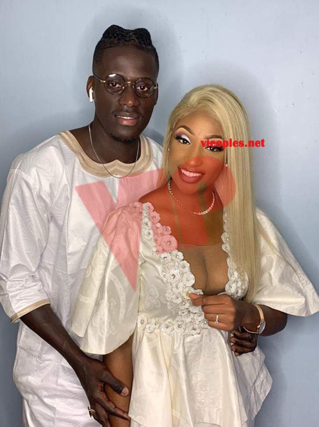 L'international Sénégalais de Nantes, Kara Mbodj tout heureux avec sa douce moitié Fatou Mbaye.