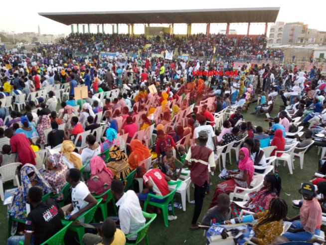 PARI DE LA MOBILISATION RÉUSSI:Les images de l'investiture du candidat de "GUEUM SA BOOP" Bougane Guéye au stade Amadou Barry.