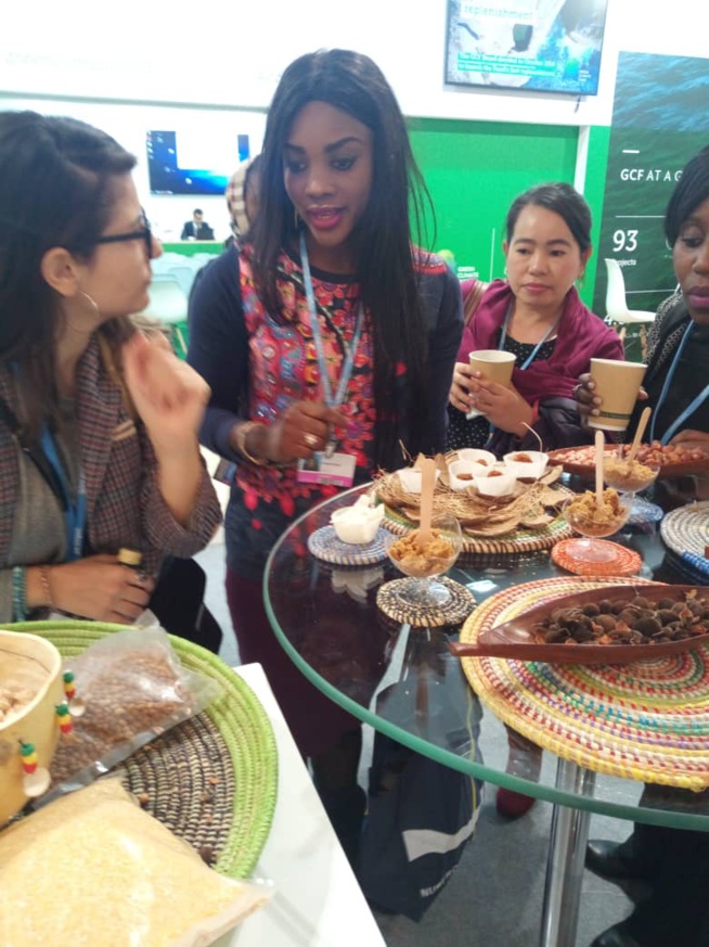 La  journaliste Arame Ndiaye conseillère en communication au ministère de l'environnement au COP 24 en Pologne