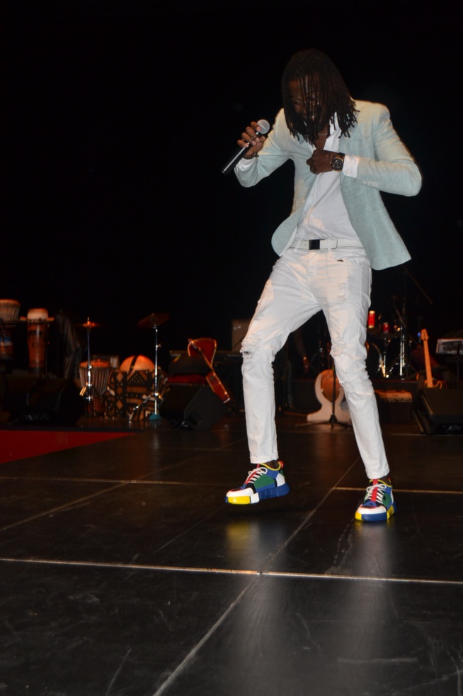 L'artiste Mame Balla refait surface à la nuit de la mode panafricaine by Awa Kermel à Luxembourg.