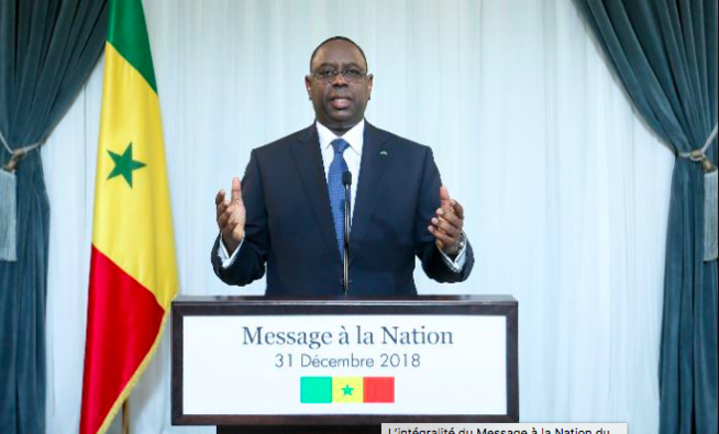 L’intégralité du Message à la Nation du Président de la République Macky Sall à l’occasion du nouvel An L’intégralité du Message à la Nation du Président de la République Macky Sall à l’occasion du nouvel An