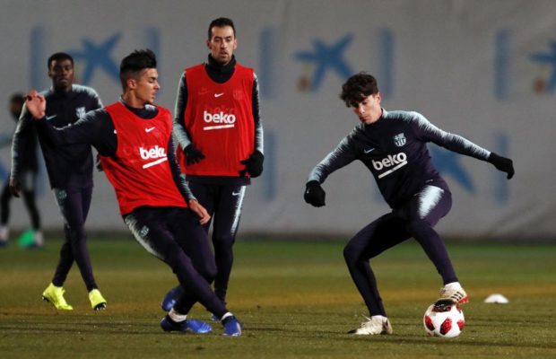 Les premières images de Wagué avec Messi et Suarez … à l’entrainement