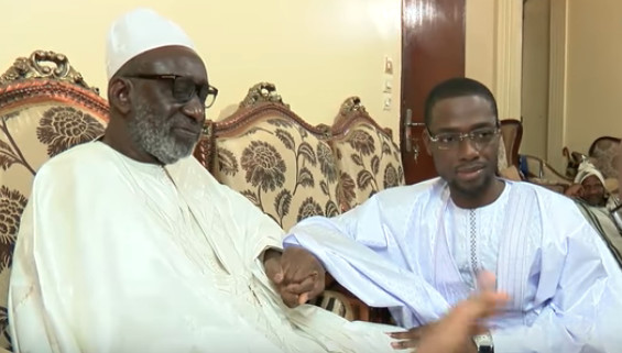 Visite de Birane Ndour chez la famille omarienne : Les prières de Thierno Madani Tall