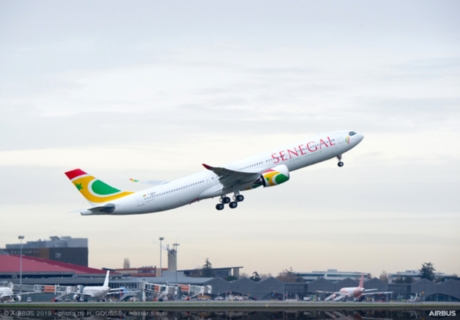 Atterrissage du premier Airbus A330Neo de la compagnie Air Sénégal, le jeudi 31 janvier à l’Aibd Atterrissage du premier Airbus A330Neo de la compagnie Air Sénégal, le jeudi 31 janvier à l’Aibd