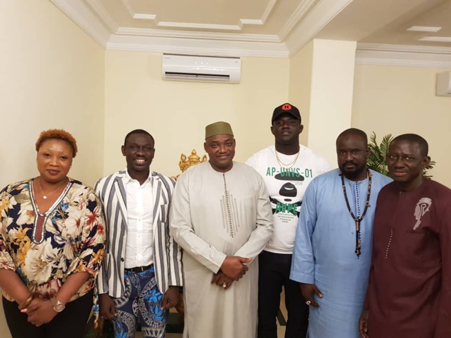 GAMBIE: Pape Diouf et Balla Gaye en audience chez le président Adama Barro.