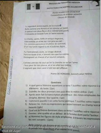 Lycée Ahoune Sané de Bignona : Ces documents qui ont perdu l’administration Lycée Ahoune Sané de Bignona : Ces documents qui ont perdu l’administration