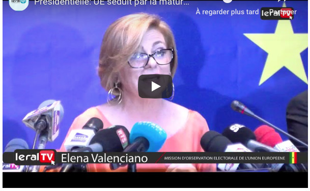 VIDEO - Présidentielle: L'UE séduite par la maturité démocratique du peuple sénégalais
