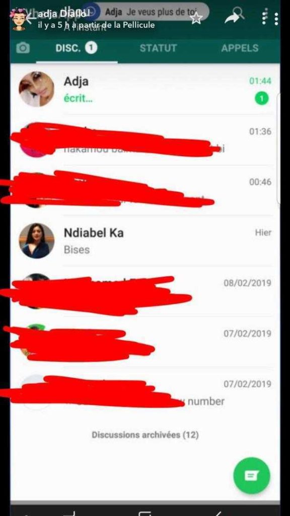 Adja Diallo répond à la supposée nouvelle épouse d’Ibou Touré avec des preuves