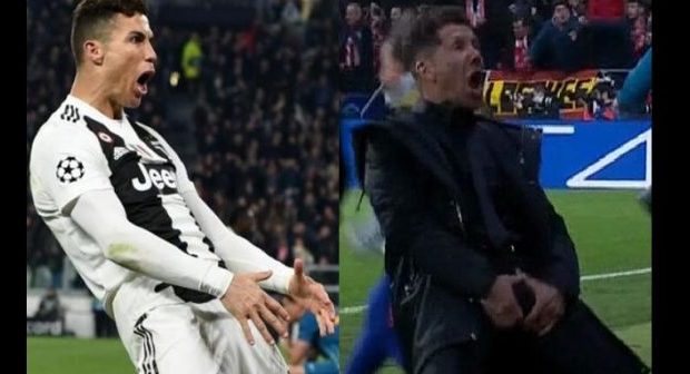 Après son triplé, Ronaldo a répondu à la fameuse célébration de Diego Simeone, l’entraîneur de l’Atlético, et risque gros pour son geste polémique
