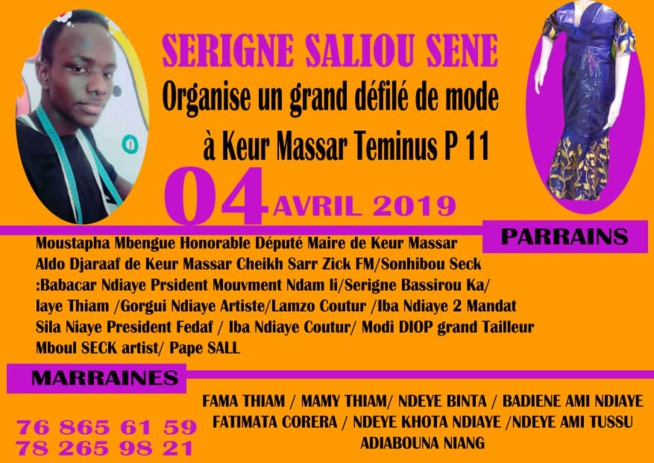 Le 04 Avril, Keur Massar: Serigne Saliou Séne la main magique présente sa nouvelle collection parrainée à l'incontournable Cheikh Sarr Zik FM