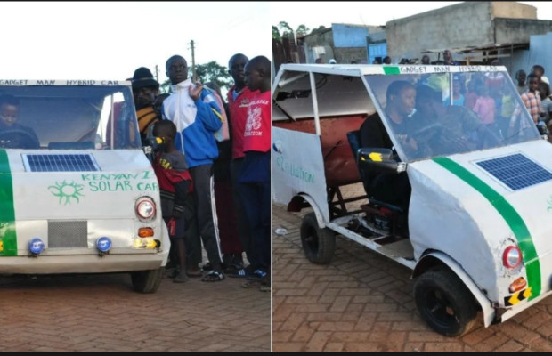 Un étudiant Kényan invente une voiture fonctionnant à l’énergie solaire !