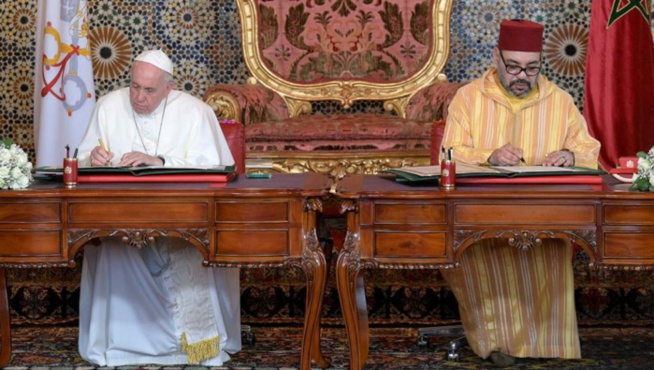 Maroc: le pape et Mohammed VI signent une déclaration commune sur Jérusalem Maroc: le pape et Mohammed VI signent une déclaration commune sur Jérusalem