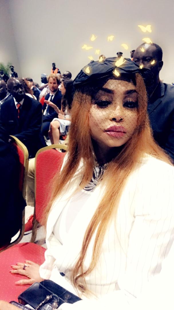 Fabienne Feliho radieuse à la prestation de serment de Macky