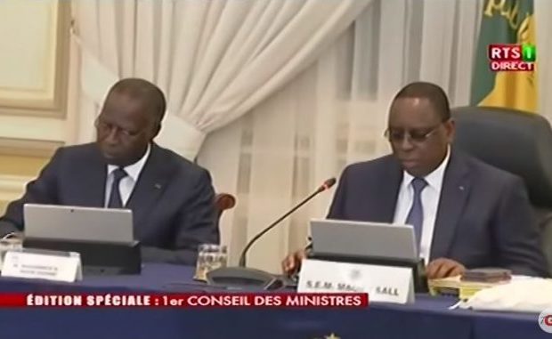 En images, Le premier conseil des ministres du nouveau gouvernement de Macky II
