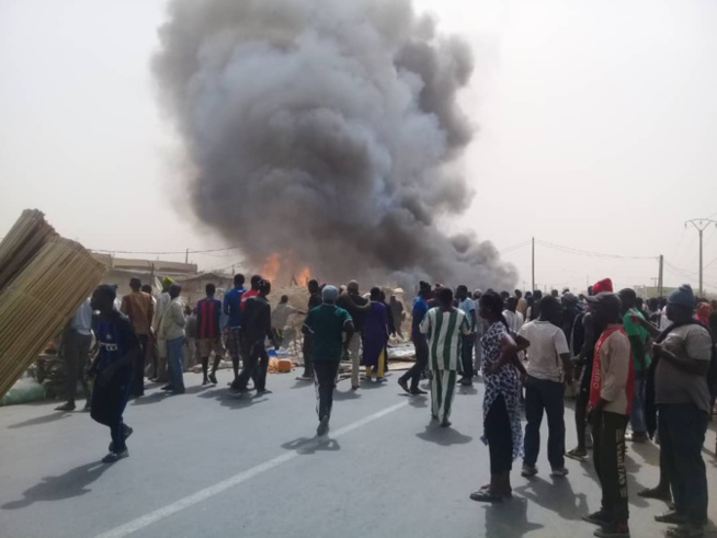 Violent Incendie dans un immeuble à côté de Keur Serigne Bi Violent Incendie dans un immeuble à côté de Keur Serigne Bi