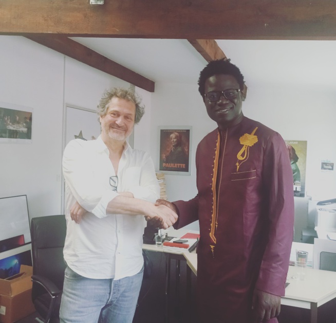 Papis Niang initiateur du projet Full Art Académie à la rencontre de Gerome Enrico DG de l'ESEC de Paris Papis Niang initiateur du projet Full Art Académie à la rencontre de Gerome Enrico DG de l'ESEC de Paris