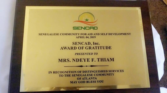 Keb's Thiam de la TFM reçoit une distinction à Atlanta aux USA. Keb's Thiam de la TFM reçoit une distinction à Atlanta aux USA.