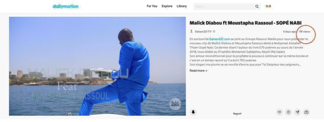Vidéo : “Sopé Nabi” de Malick Diabou et Moustapha Rassoul atteint déjà le million de vues