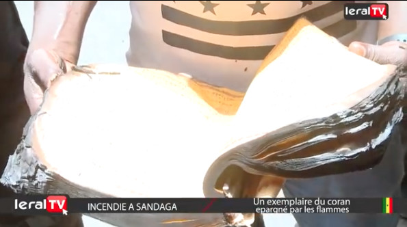 Miracle - Incendie à Sandaga: Un livre du coran épargné par les flammes