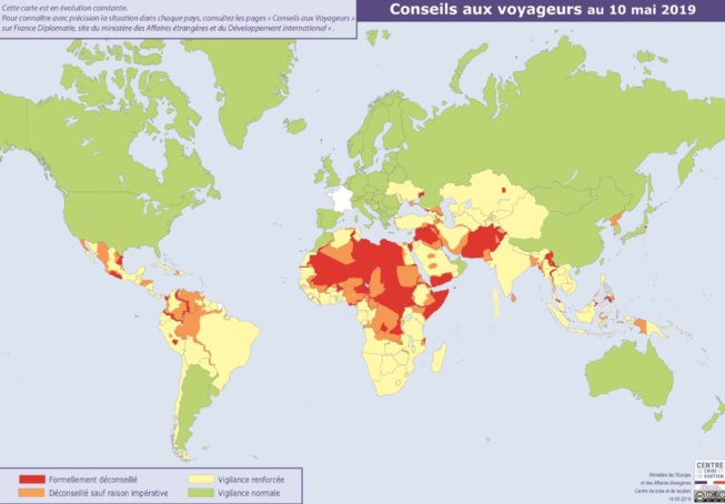 Sécurité : Voici la liste des pays africains déconseillés par la France