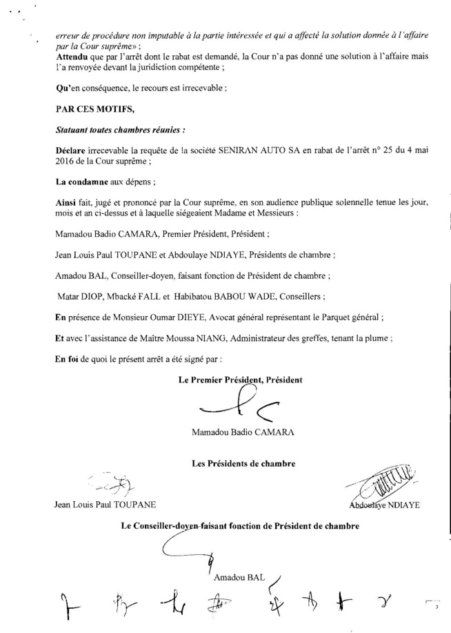 Cour suprême: Le recours de l’homme d’affaires Mbaye Faye contre l'ARMP rejeté Cour suprême: Le recours de l’homme d’affaires Mbaye Faye contre l'ARMP rejeté