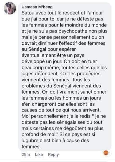 DERNIERE MINUTE- Pour avoir appelé à tuer toutes les femmes, Ousmane MBENGUE arrêté