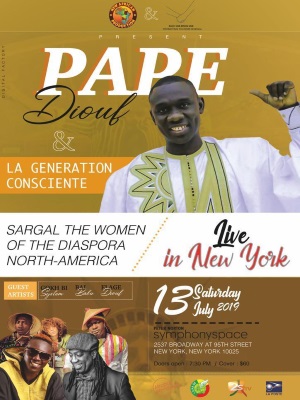 AMERICAN TOUR: New African Production présente Pape Diouf au Symphonispace à Atlanta le 04, New York le 13 JUILLET AMERICAN TOUR: New African Production présente Pape Diouf au Symphonispace à Atlanta le 04, New York le 13 JUILLET