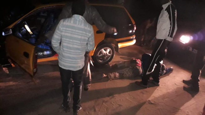 Guédiéwaye un taximan agressé encore par… ( Attention images sensibles ) Guédiéwaye un taximan agressé encore par… ( Attention images sensibles )