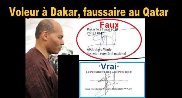 Karim Wade pris la main dans le sac…Il a falsifié la signature de son père pour dire NON au dialogue Karim Wade pris la main dans le sac…Il a falsifié la signature de son père pour dire NON au dialogue