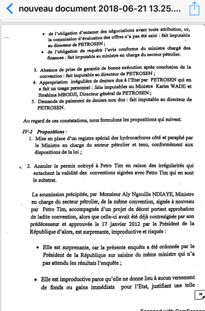 EXCLUSIF ! Les conclusions du rapport accablant de l’IGE qui enfonce Aly Ngouille Ndiaye et dément El Haj Kassé EXCLUSIF ! Les conclusions du rapport accablant de l’IGE qui enfonce Aly Ngouille Ndiaye et dément El Haj Kassé