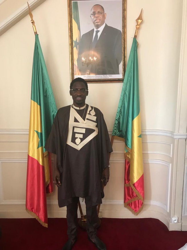 En tournée Européenne, Demba Guissé chez SEM Bassirou Sene ambassadeur du Sénégal à Paris.