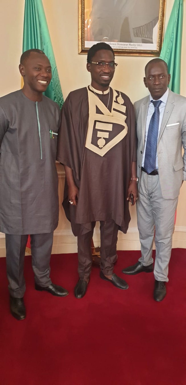En tournée Européenne, Demba Guissé chez SEM Bassirou Sene ambassadeur du Sénégal à Paris.
