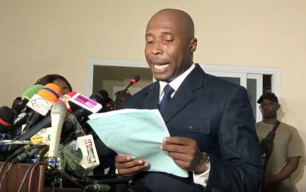 Texte liminaire de la conférence de presse de Barthélemy Dias…