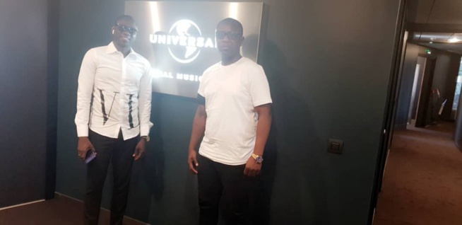 UNIVERSAL MUSIC AFRICA: Pape Diouf en séance de travail avec le staff à Paris.