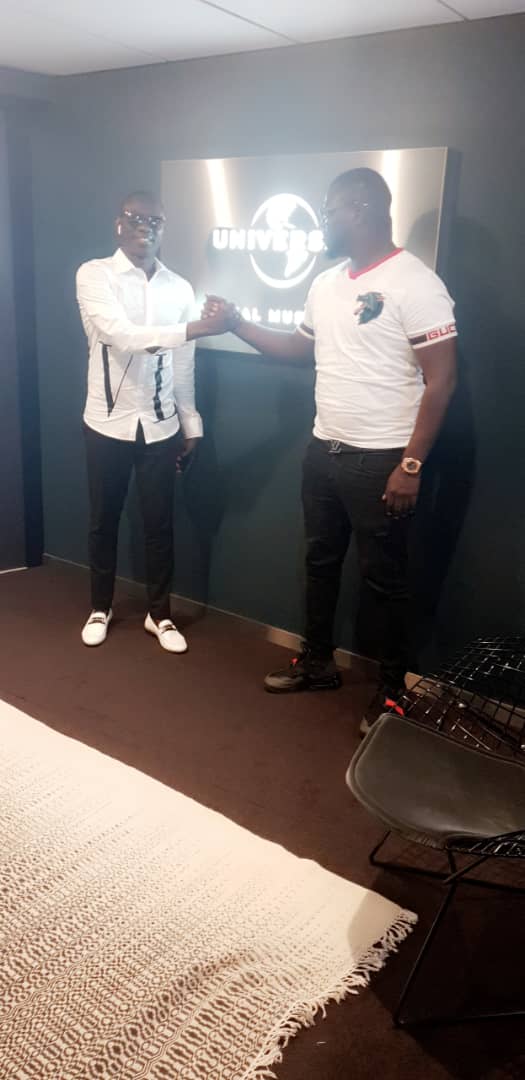 UNIVERSAL MUSIC AFRICA: Pape Diouf en séance de travail avec le staff à Paris.