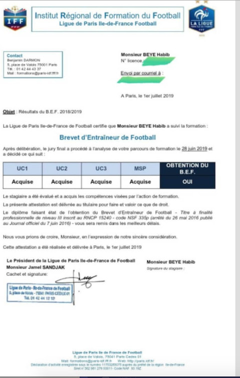 URGENT :Habib Béye ancien international Sénégalais, consultant à CANAL a obtenu son diplôme d'entraineur/ URGENT :Habib Béye ancien international Sénégalais, consultant à CANAL a obtenu son diplôme d'entraineur/