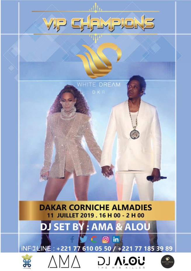 DU NOUVEAU À DAKAR: LE 11 JUILLET DE 16 H à 02 H du matin au WHITE DREAM sur la corniche avec le DJ international AMA. DU NOUVEAU À DAKAR: LE 11 JUILLET DE 16 H à 02 H du matin au WHITE DREAM sur la corniche avec le DJ international AMA.