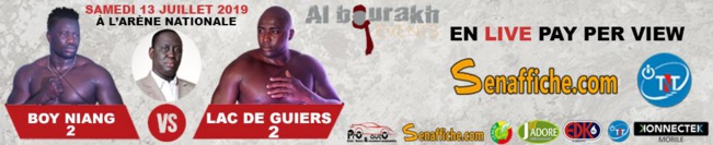 OPEN PRESSE: Boy Niang 2 de Pikine déclare le feu et ses flammes à son adversaire le 13 juillet. Un combat Al Bourakh Events drapeau Aliou Sall Maire de Guédiawaye.