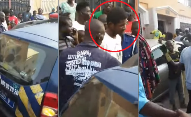 Braquage en plein jour à Ouest-Foire : Deux brigands attaquent une agence de transfert d’argent… un suspect interpellé et la voiture réquisitionnée Braquage en plein jour à Ouest-Foire : Deux brigands attaquent une agence de transfert d’argent… un suspect interpellé et la voiture réquisitionnée