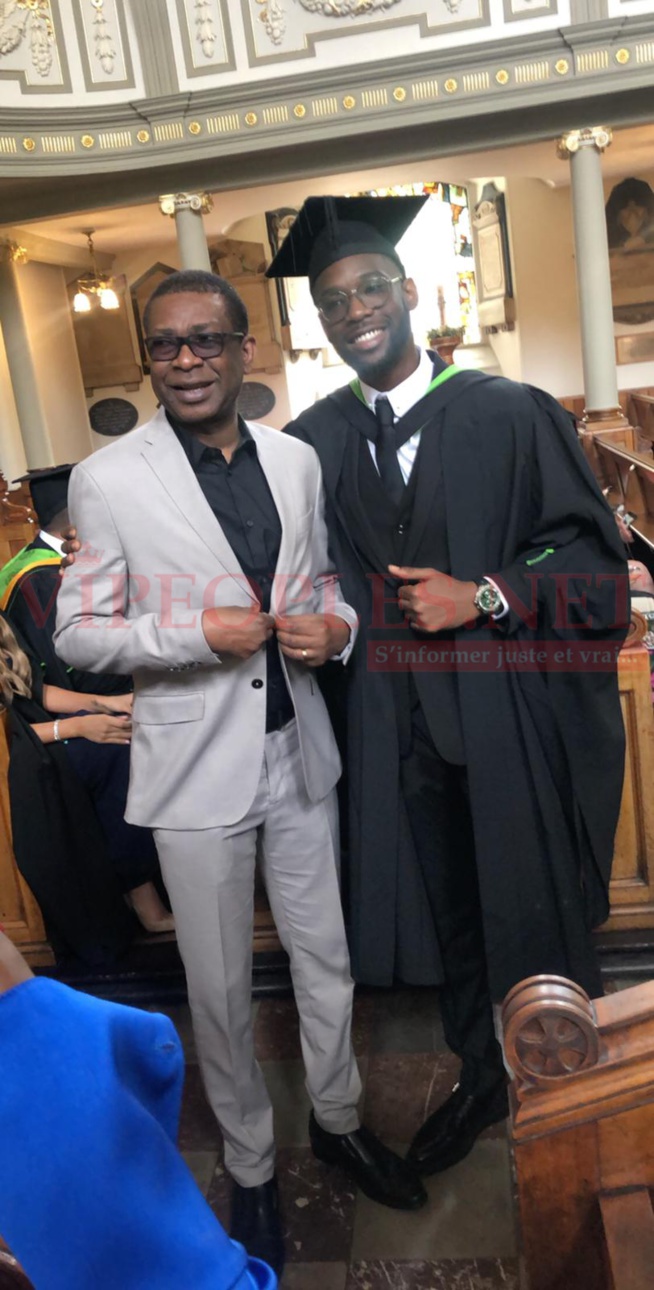 Le fils de Youssou Ndour,Segui reçoit son diplôme BA Global Management Leadership and Management de la Regents University de Londres